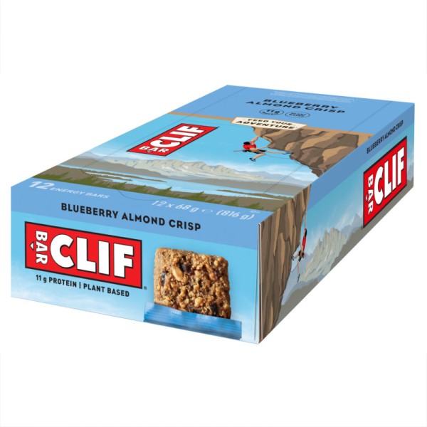 Blueberry Almond Crisp Riegel Box, 12 Stück - Clif Bar