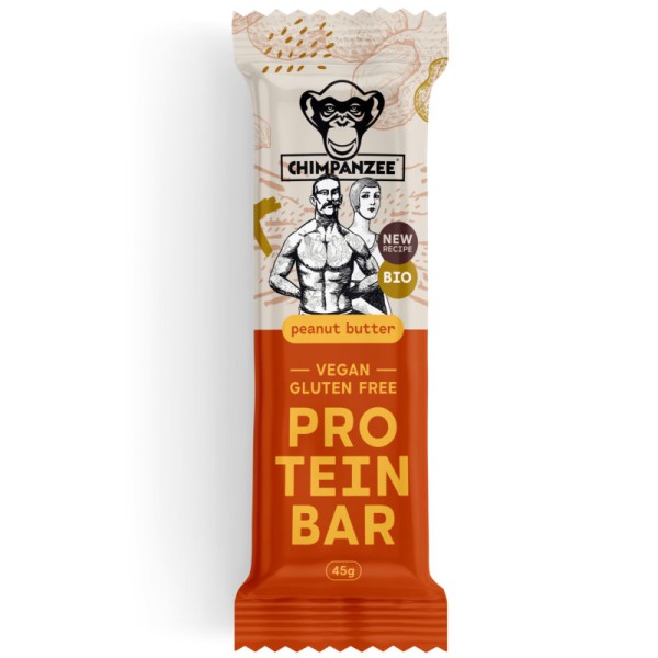 Protein Bar Peanut Butter Bio, 45g - Chimpanzee