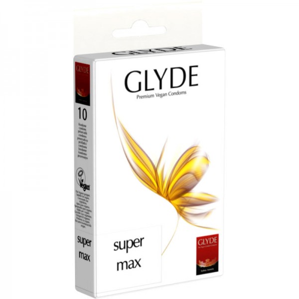 SUPERMAX Premium Vegan Kondom, 1 Pack à 10 Stück - Glyde