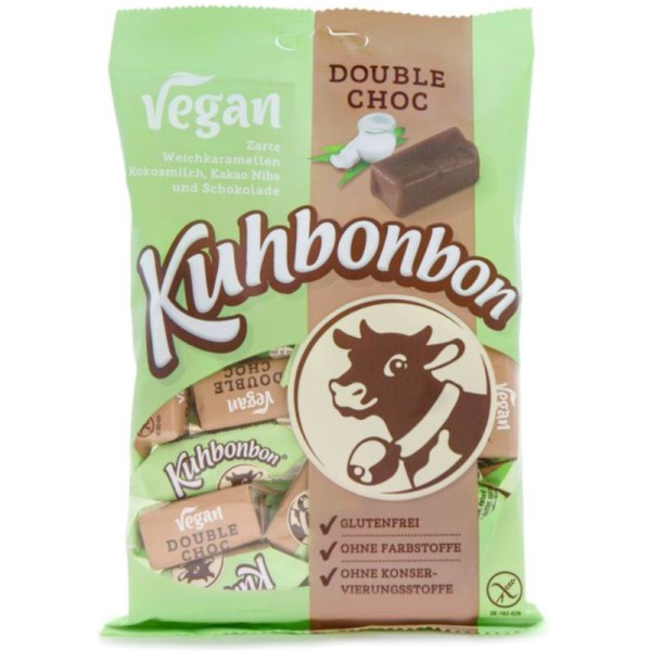 Kuhbonbon Vegan Caramel Double Choc, 165g - Kuhbonbon