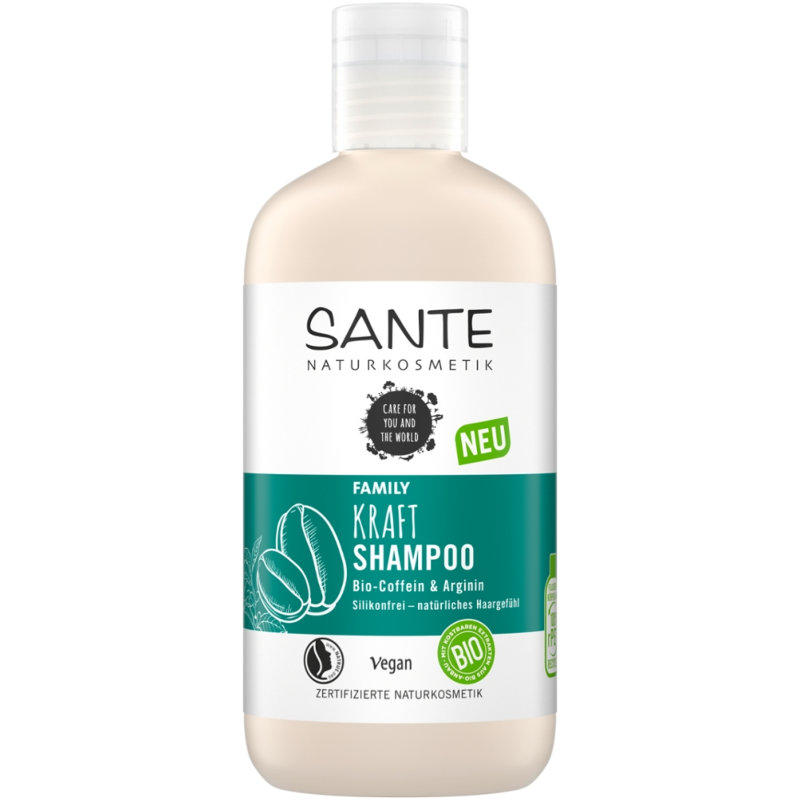 Family Kraft Shampoo Bio-Coffein & Arginin, 250ml - Sante | Mr. Vegan -  No.1 Vegan Onlineshop Switzerland