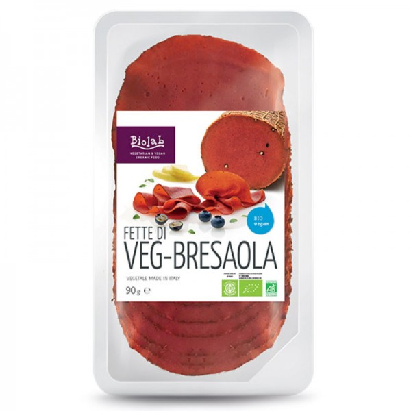 Veg-Bresaola pflanzliche Alternative zu Bresola Bio, 90g - Biolab