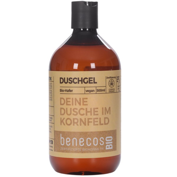 Deine Dusche im Kornfeld Duschgel Hafer Bio, 500ml - Benecos