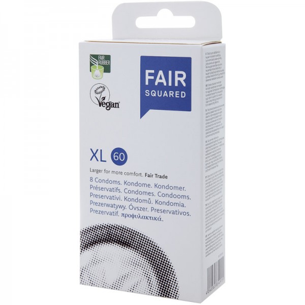 Kondome XL 60, 8 Stück - Fair Squared