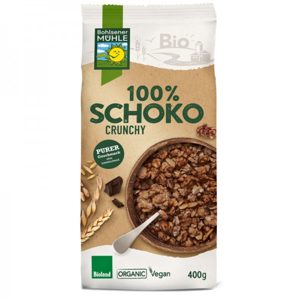 Schoko Crunchy Müsli Bio, 400g - Bohlsener Mühle