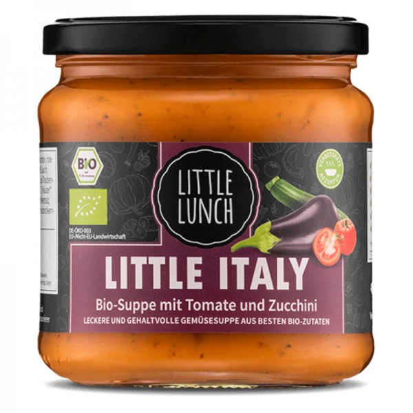 Little Italy Suppe mit Tomate und Zucchini Bio, 350ml - Little Lunch