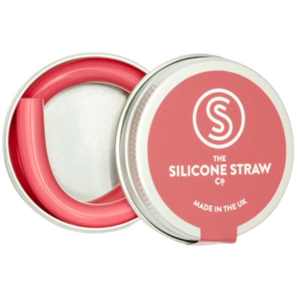 Silikon Strohhalm Rosa, 1 Stück - The Silicone Straw