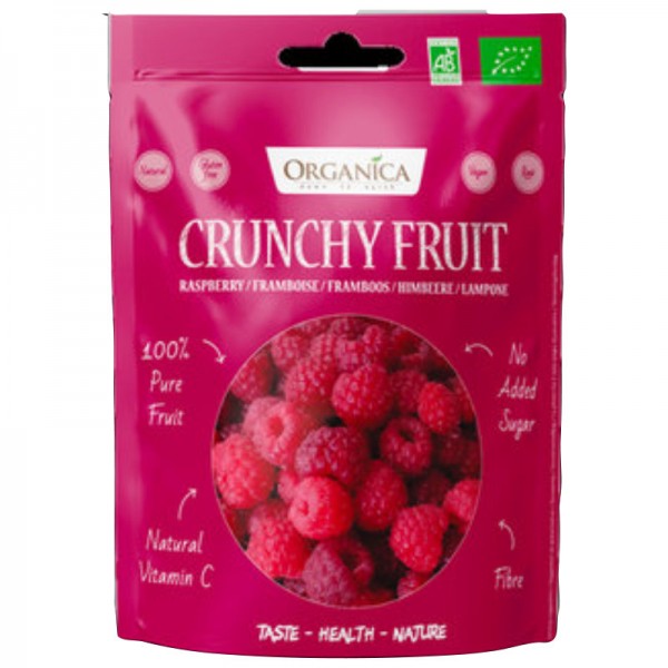 Crunchy Fruit Raspberry Bio, 50g - Organica