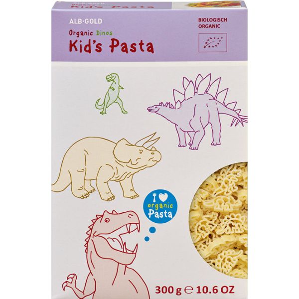 Kid's Pasta Dinos Bio, 300g - Alb-Gold