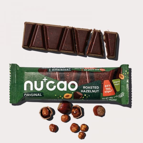 nucao Roasted Hazelnut Bio, 40g - the nu company
