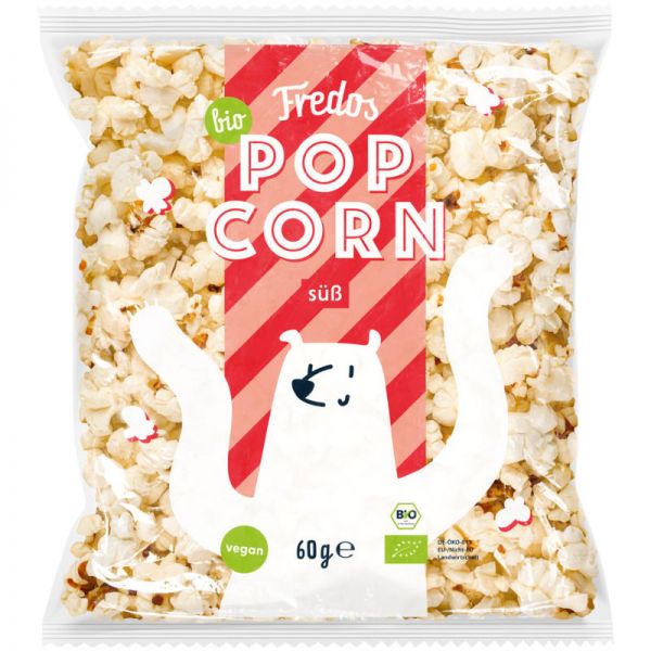 Popcorn süss Bio, 60g - Fredos
