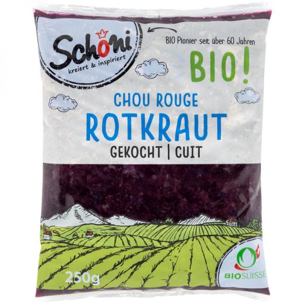 Rotkraut gekocht Bio, 250g - Schöni