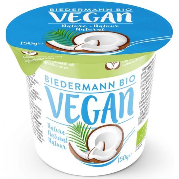Kokosjoghurt natur Bio, 150g - Biedermann