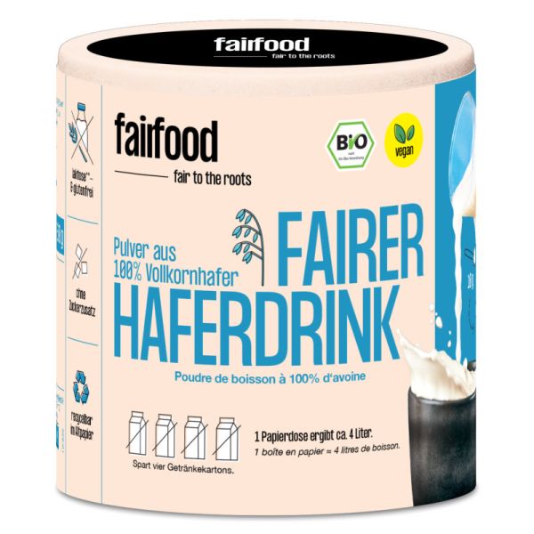 Fairer Haferdrink Pulver Bio, 360g - Fairfood Freiburg