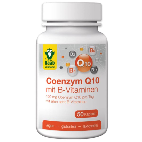 Coenzym Q10 mit B-Vitaminen, 50 Kapseln - Raab