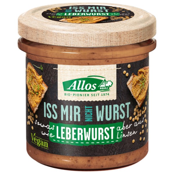 Iss mir nicht Wurst Leberwurst Bio, 135g - Allos