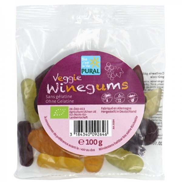 Veggie Winegums Bio, 100g - Pural