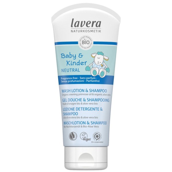 Baby & Kinder neutral Waschlotion & Shampoo, 200ml - Lavera