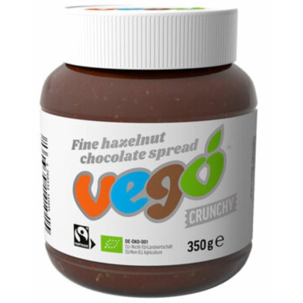 vego Hazelnut Crunchy Chocolate Aufstrich Bio, 350g - vego Chocolate