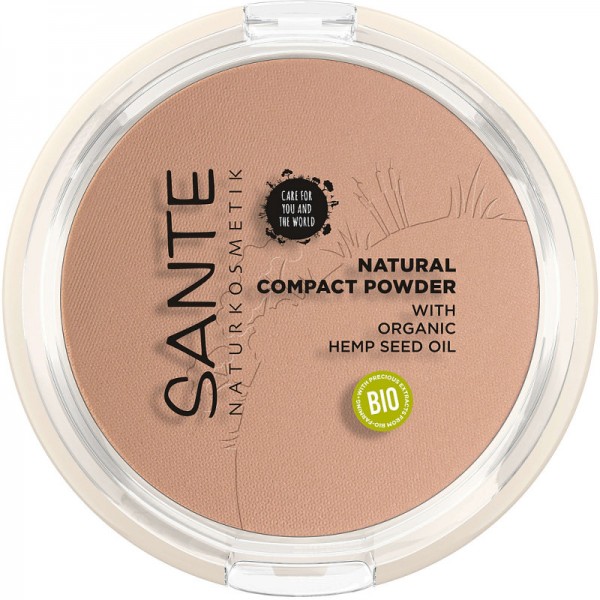 Natural Compact Powder 01 Cool Ivory, 9g - Sante