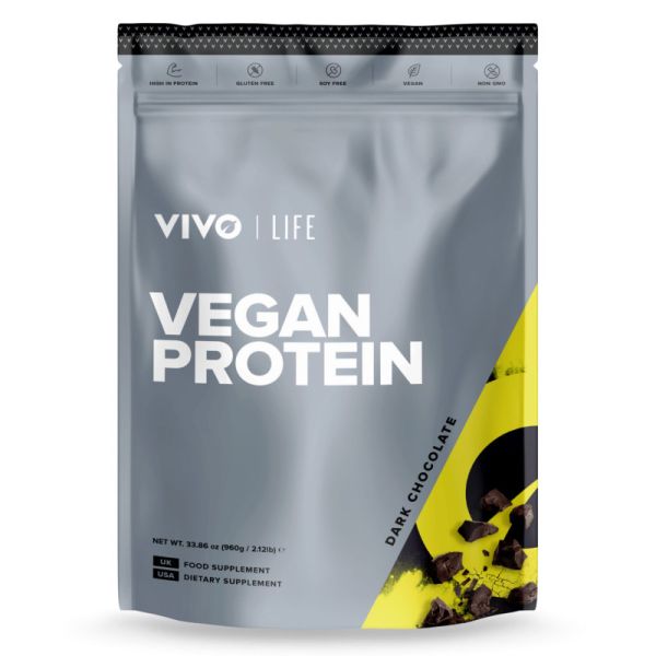 Vegan Protein Dark Chocolate, 960g - VIVO