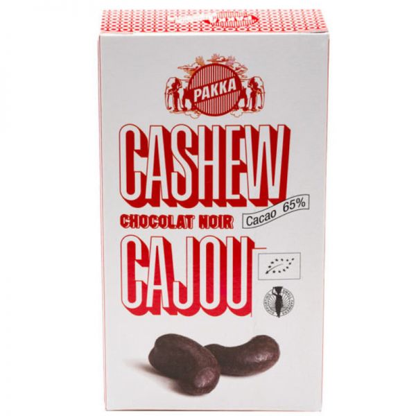 Cashew Chocolat Noir Bio, 50g - Pakka