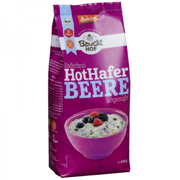 Porridge Hot Hafer Beere ungesüsst Demeter, 400g - Bauckhof