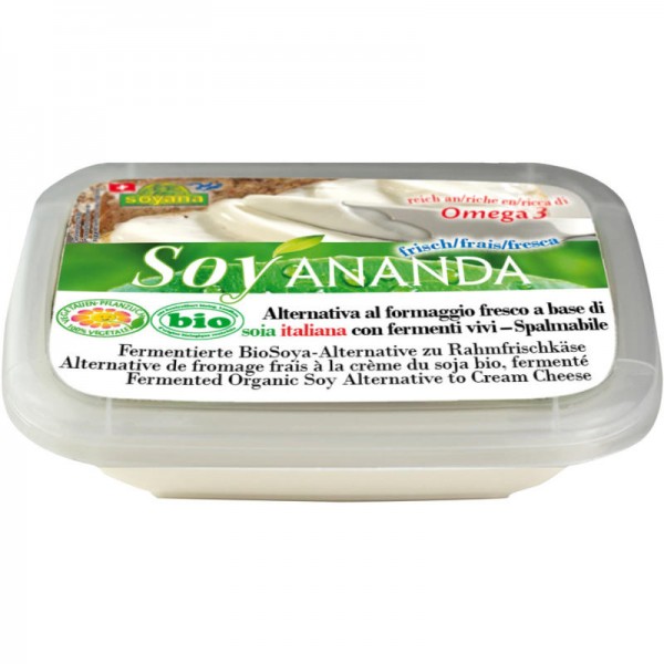 Vegane Rahmfrischkäse-Alternative Soyananda Bio, 140g - Soyana