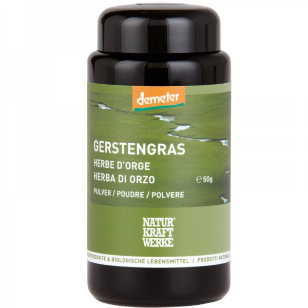 Gerstengras Pulver Bio, 50g - Natur Kraft Werke