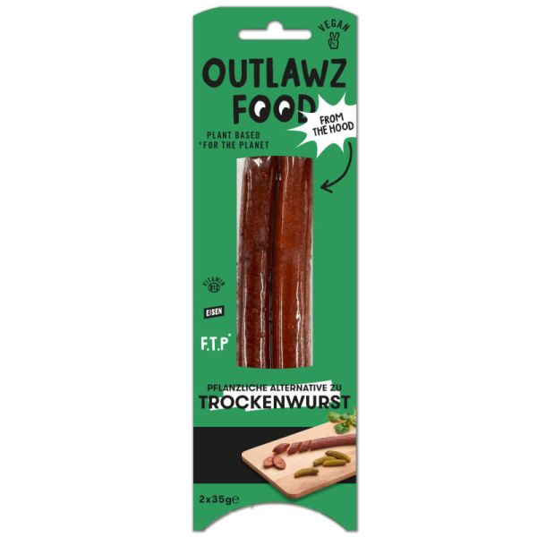Trockenwurst, 2 x 35 g- Outlawz Food