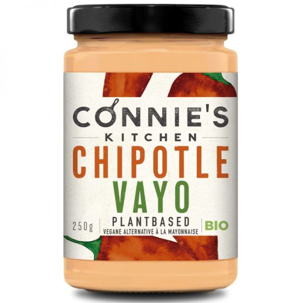 Chipotle Vayo vegane Alternative à la Mayonnaise Bio, 200g - Connie's Kitchen