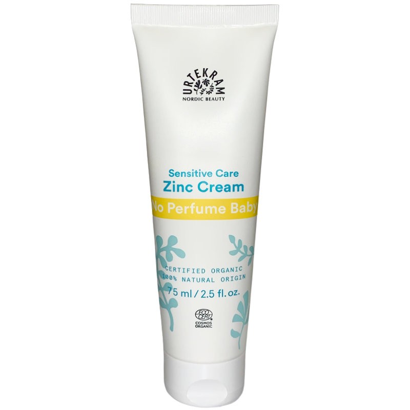 Sensitive Care Zinc Cream No Perfume Baby, 75ml - Urtekram