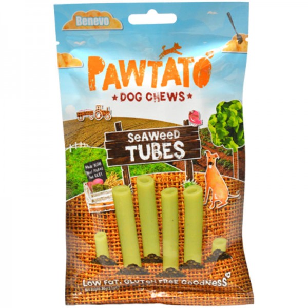 Pawtato Seaweed Tubes, 90g - Benevo