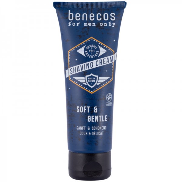 Shaving Cream soft & gentle for men only, 75ml - Benecos