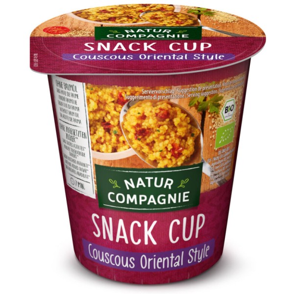 Snack Cup Couscous Oriental Style Bio, 68g - Natur Compagnie
