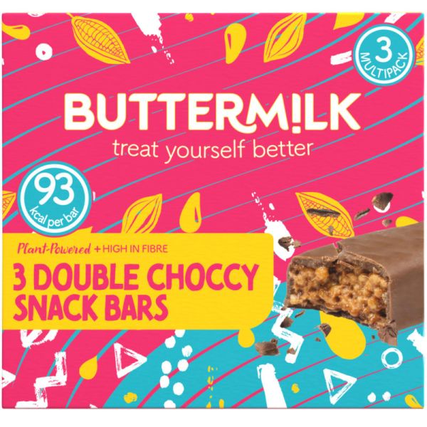 Double Choccy Snack Bar, 3x23g - Buttermilk