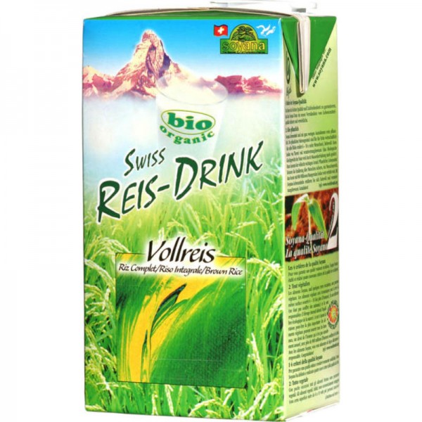 Vollreis Swiss Reis-Drink Bio, 1L - Soyana