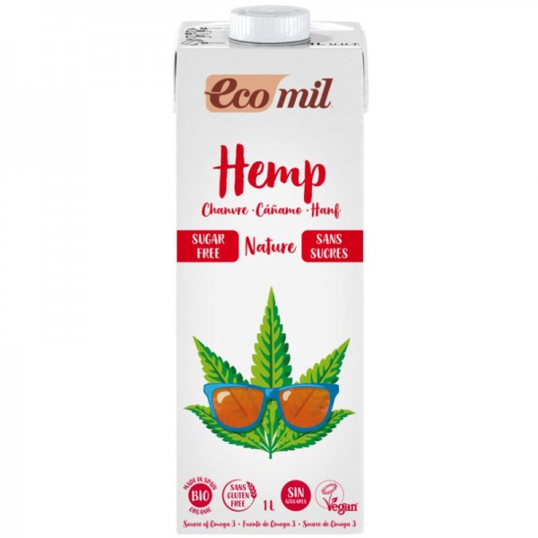 Hanf Drink Nature Zuckerfrei Bio, 1L - Ecomil