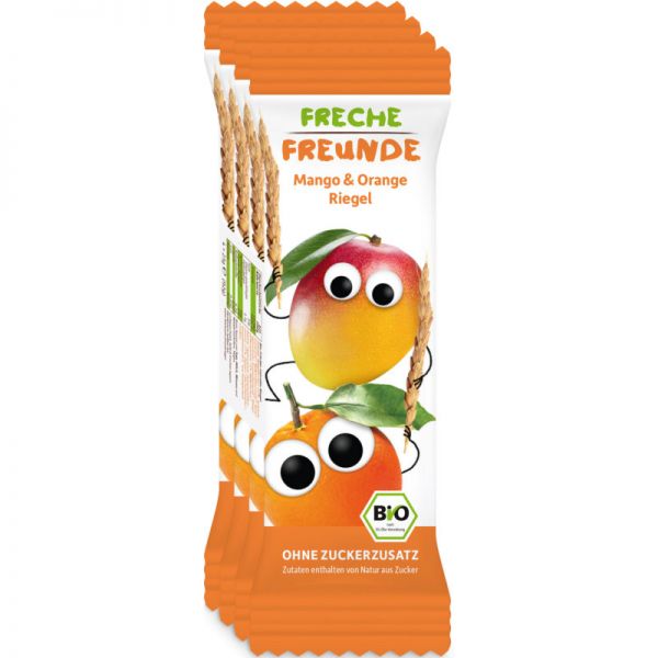 Mango & Orange Riegel Bio, 4 Stück - Freche Freunde