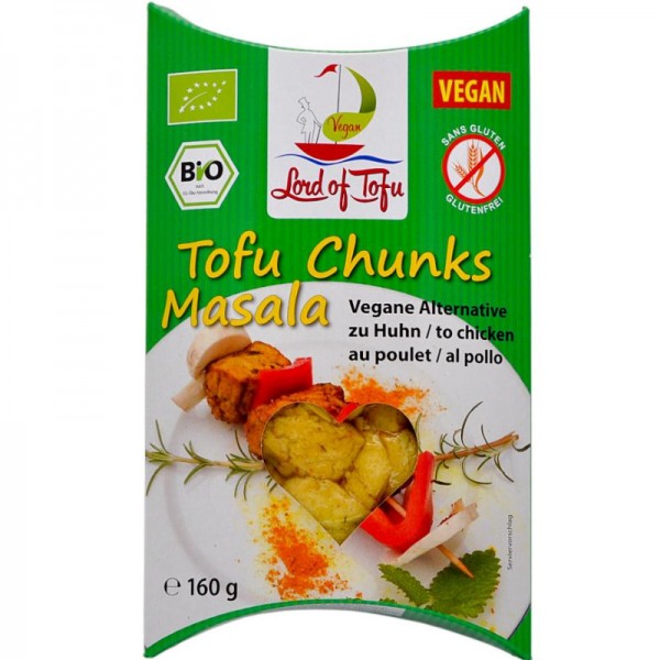 Tofu Chunks Masala Bio, 160g - Lord of Tofu