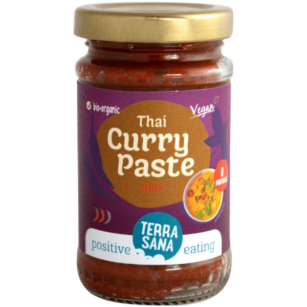 Thai Curry Paste Red Bio, 120g - TerraSana