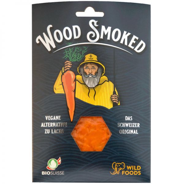 Wood Smoked Rüebli Lax vegane Alternative zu Lachs Bio, 130g - Wild Foods