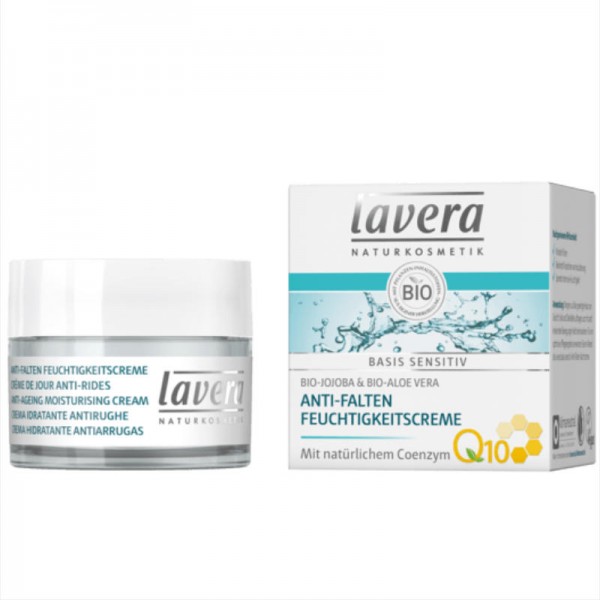 Anti-Falten Feuchtigkeitscreme Q10 basis sensitiv, 50ml - Lavera