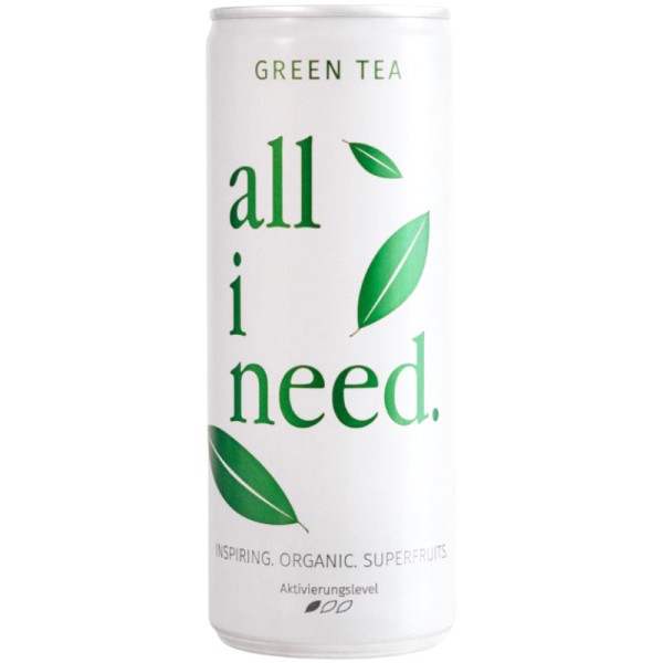 Green Tea & Aronia Berry Energy Drink Bio, 250ml - all i need