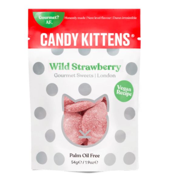 Gourmet Sweets Wild Strawberry, 54g - Candy Kittens