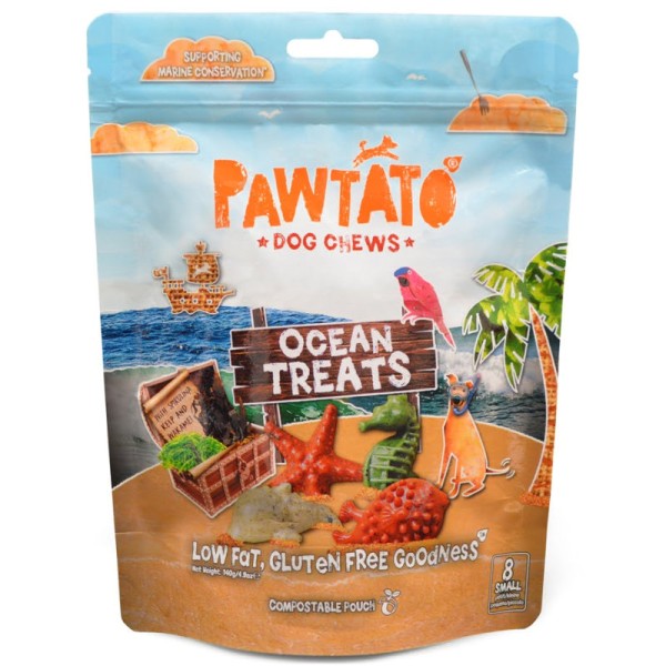 Pawtato Ocean Treats Small, 140g - Benevo