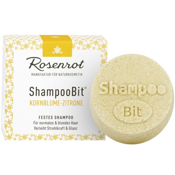 ShampooBit Kornblume-Zitrone, 60g - Rosenrot