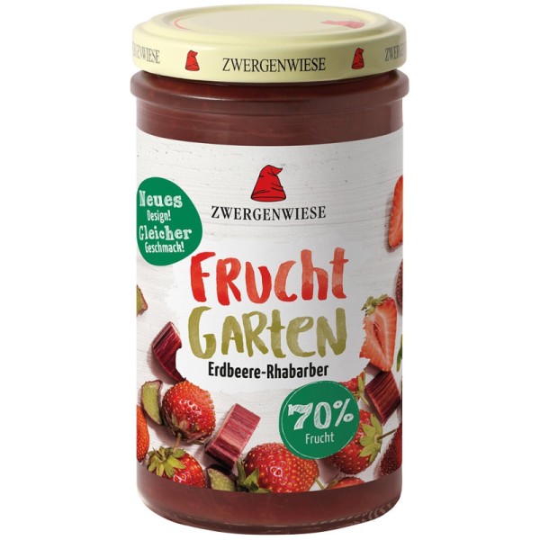 Fruchtgarten Erdbeere-Rhabarber Bio, 225g - Zwergenwiese