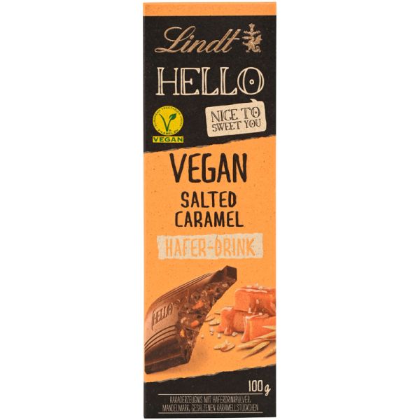 Hello Vegan Salted Caramel mit Hafer-Drink, 100g - Lindt