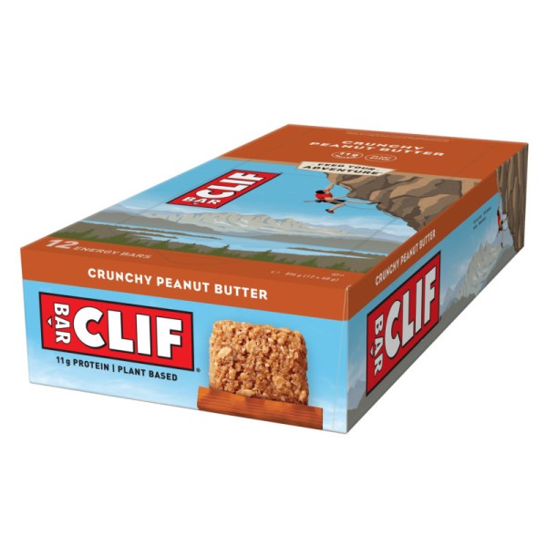 Crunchy Peanut Butter Riegel Box, 12 Stück - Clif Bar